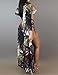 XUGWLKJ Sexy Printed Green One Piece V Neck Swimsuit Set Long Swimwear Cover up (Dark Green, Large)