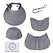 LC-dolida Fishing Hat UV Protection Sun Hats 360° UPF 50+ Women Hiking Safari Hat Wide Brim Sun Visor Hat Removable Neck Face Mask Flap Cover Cap for Fishing Gardening Beach Camping Boating