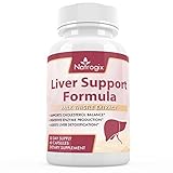 Liver Support Formula 60 Capsules by Natrogix - 30 Day Cleanse & Detox Supplement With Artichoke, Dandelion, Milk Thistle & Proteolytic Enzymes - Plus Tumeric, Berberine and Ginger
