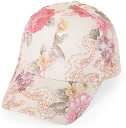 Women Embroidery Butterfly Baseball Cap Flower Print Bling  display picture 3