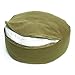 Incline Fit Zafu Yoga Meditation Cushion with Zipper, Round Meditation Pillow Bolster Filled with Buckwheat Hulls With Machine Washable Cotton Cover and Carry Handle, Round, Forest Greenthumb 3