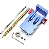 Mini Pocket Hole Drill Dowel Jig with 9.5mm Step Drilling Bit Woodworking Tool Kit For Woodworking Tools