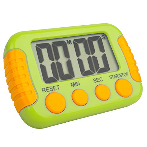 Classroom or Meeting Timers for Kids and Teacher Digital Kitchen Timer, Count-Up & Count Down for Cooking Baking Sports Games Office Study, Green