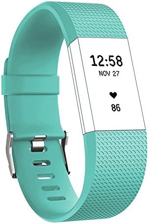 Fitbit Charge 2 Bands Classic Sports Smart Watch Replacement Accessory Wristband (Teal)