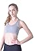 QUEENIEKE Women's Medium Support Hand-Knited Nest Back Sport Fast Lane Bra Size XL Color Grey Melange-