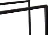 CHARLES BENTLEY Tall Black Matte Contemporary Log Holder 10KG Firewood Storage view 7