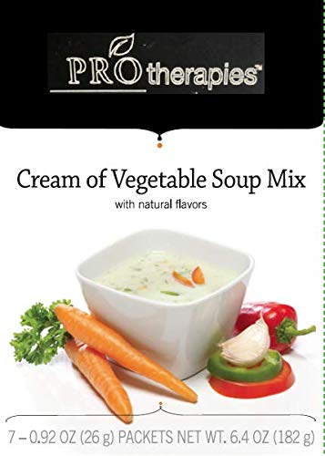 High Protein Soup - Low Carb Cream of Vegetable Diet Soup Mix (15g Protein) - 7 Servings/Pack