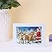 4 Pack Christmas 5D DIY Diamond Painting Full Drill Round, Picture Include Snowflower Christmas Deer Santa Claus Tree of Crystals for Festival Home Wall Decor (Christmas)