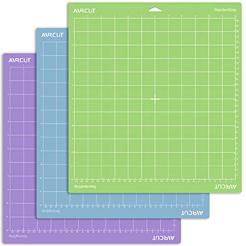 AIRCUT Cutting Mat for Cricut Maker/Explore Air 2/Air/One(12x12 Inch