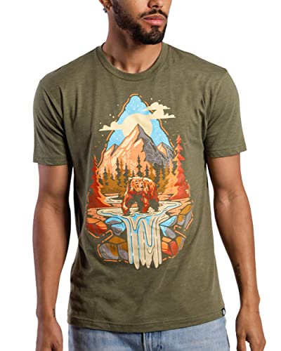 INTO THE AM Graphic Tee Shirts for Men S - 4XL Short Sleeve Printed T-Shirt for Guys Teens Cool Art Animal Designs