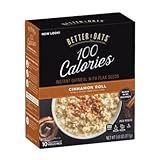 Better Oats, Oat Fit Instant Oatmeal, Cinnamon Roll, 10 Pouches per Box (Pack...