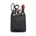 Hide & Drink, Durable Leather Work Pocket Organizer for Tools/Pens, Jeans Back Pocket Quick Grab Carry Job Tools, Office & Work Essentials Handmade (Charcoal Black)