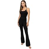 Yogalicious Lux Scarlett Flare Jumpsuit with Built-In Bra