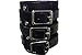 Black 9cm Wide Leather Bracelet Band Hip-hop Punk Gothic Style Leather Cuff Buckle Decoration