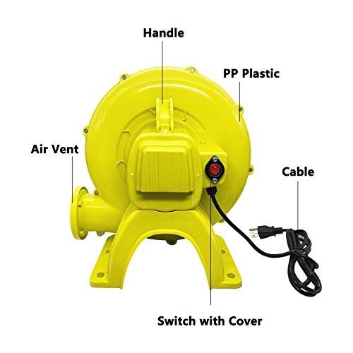 Tobargar Inflatable Blower 450 Watt 0.6hp Bounce House Air Blower for