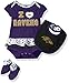 NFL Girls Newborn Team Love Onesie, Bib & Bootsies