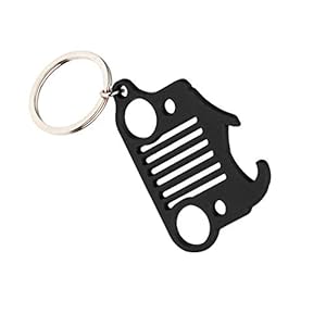 Keychain&Integrated Bottle Opener Black