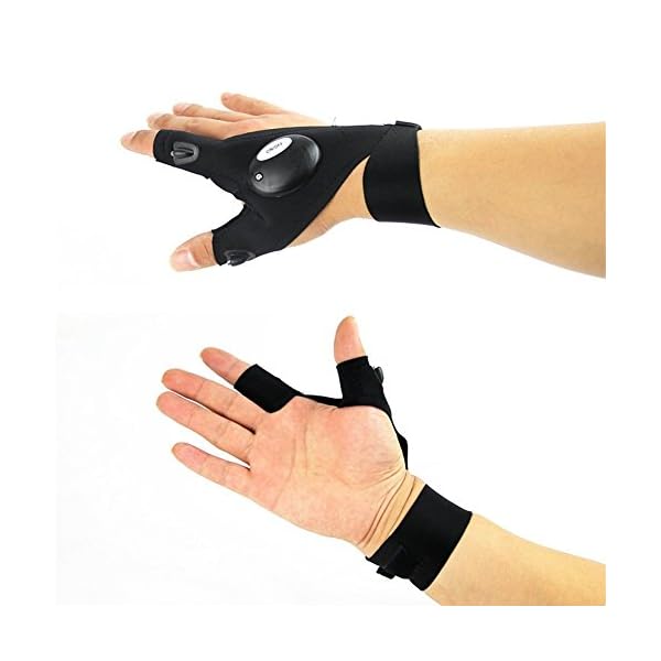 Blu7ive-Unisex-Men-Women-Anti-Slip-Half-Finger-Fingerless-Gloves-Rescue-Gloves-Cycling-Gloves-for-Light-Repairing-Outdoor-Fishing-Biking-Hiking-Climbing-Running