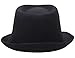 Simplicity Indiana Men's Adult Deluxe Structured Fedora Hat, Black