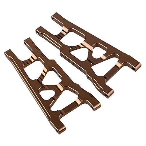 2pcs Front/Rear Suspension Arm(Al.) for TRAXXAS Slash 4X4 HQ 727 Short Truck SLA007 Aluminum Alloy (Titanium Color) - Thumbnail 2