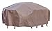 Duck Covers Elite Rectangle / Oval Patio Table & Chair Set Cover with Inflatable Airbag to Prevent Pooling, 109-Inch