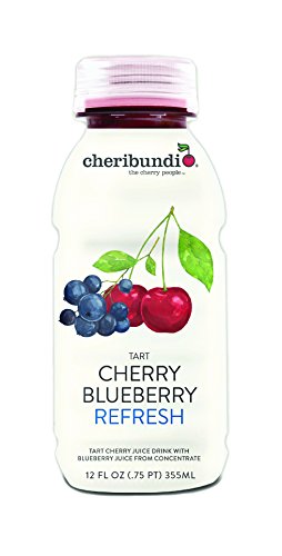 Cheribundi Tart Fruit Juices, Cherry Blueberry Refresh, 12 Ounce (Pack of 12)