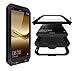 Huawei Mate 9 Case Case,Perstar Shockproof Dust/Dirt/Snow Proof Aluminum Metal Gorilla Glass Protection Case Cover for Huawei Mate 9[Newest] (Black)
