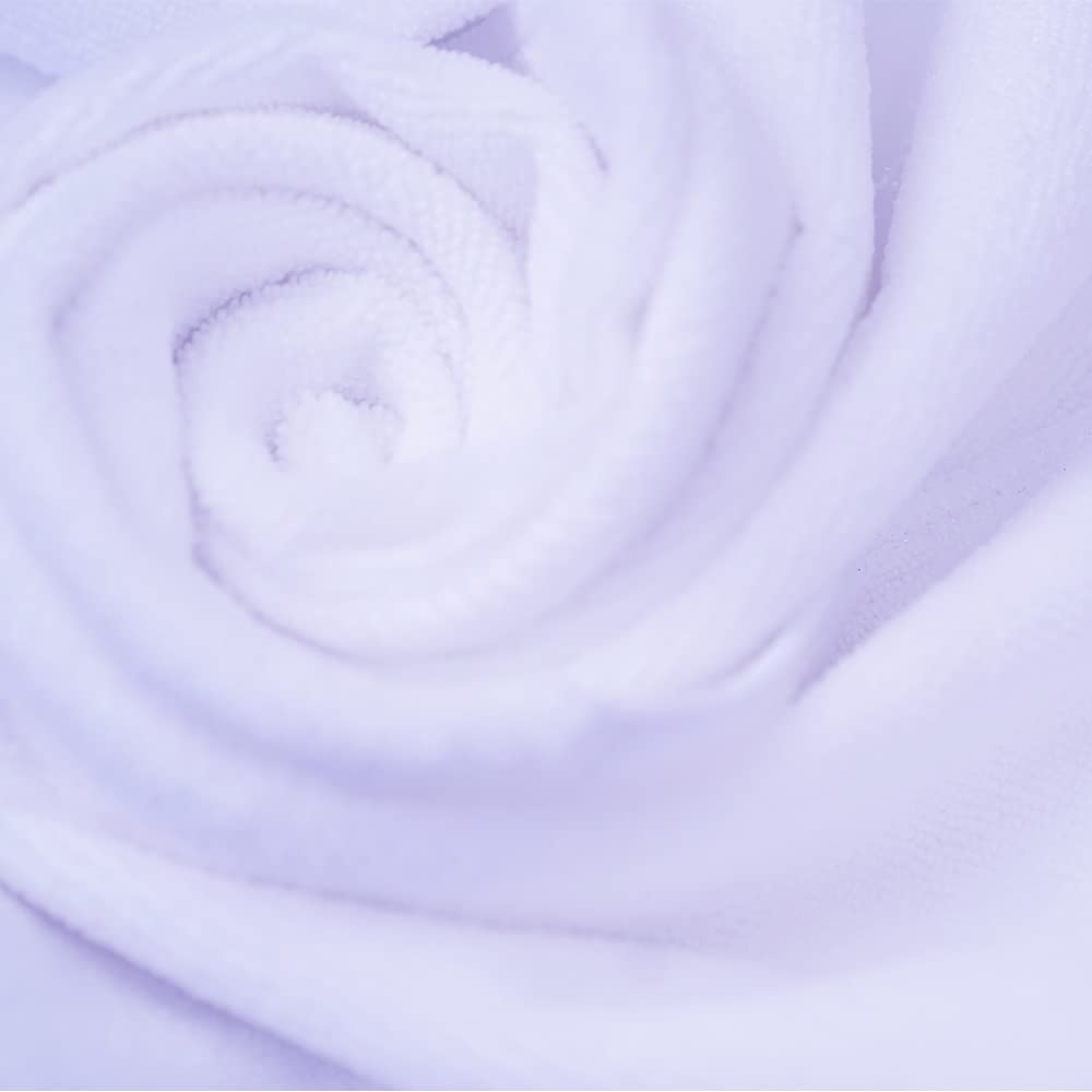 Huini Microfiber Hair Drying Towels, 14 x 30-Inch, White, 12-Piece