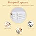 B-caton Birdseye 3-Ply Prefold Absorbent Baby Cloth Diapers Covers Thick Cotton Changing Pad Liners, White,(10 Pcs, 18.9
