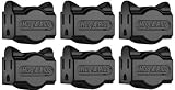 Hug-A-Plug Dual Outlet Wall Adapter, 6 Pack Black DG1.B.6.48-BK