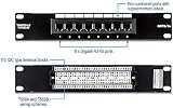 TRENDnet 8-Port Cat5e Patch Panel 10 Inch RJ45 Gigabit Unshielded Wall Mount view 2