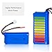 7.4V 1200mAh Lipo Battery for MJX X101 WLtoys V666 V353B UDI U829X RC Drone-Pack of 2