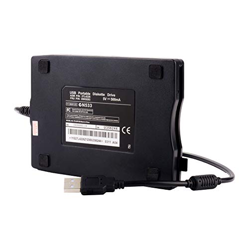 eTakin USB Floppy Disk Drive, 3.5" External Drive Portable 1.44MB FDD