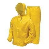 frogg toggs Men's Waterproof Ultra-Lite2 Suit, Bright Yellow, L