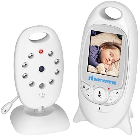 QheTrend Baby Monitor with Camera Video Digital 2.4GHz Two Way Talk Night Vision Temperature Monitoring 2.0” Display