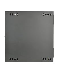 Caja con soporte para montaje de pared de 3, Negro