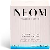 NEOM Complete Bliss Scented Candle 1 Wick Blush Rose Lime Black Pepper 185g view 3