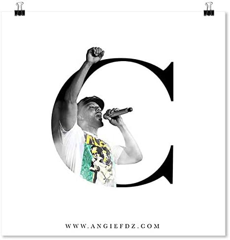 Angiefdz Common Rapper Mini Print 4" x 4" Hip Hop Rap Print