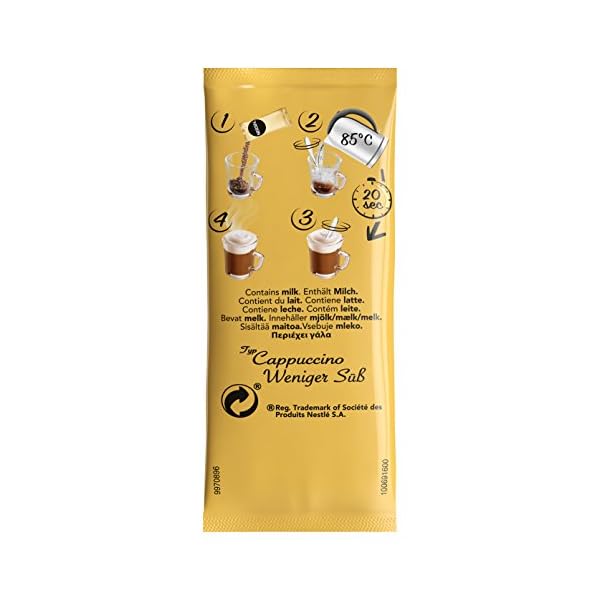 NESCAFÉ Gold Typ Cappuccino Weniger Süß, Getränkepulver aus Instant-Bohnenkaffee & Kaffeeweißer, lösliche Kaffee-Sticks… – Bild 8