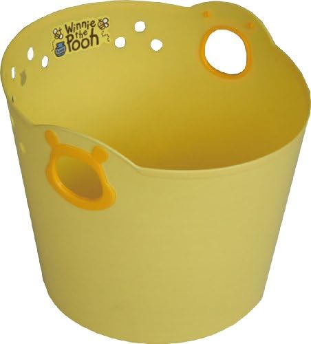 錦化成 ディズニー やわらかバケツ くまのプーさん イエロー R36 洗濯カゴ おもちゃ入れの