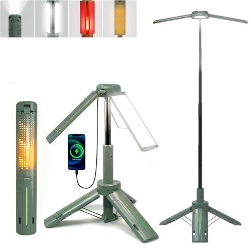 Ollny Camping Lights Stand Rechargeable Telescopic