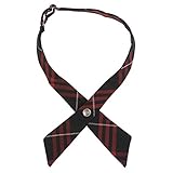 French Toast Adjustable Plaid Cross Tie Girls