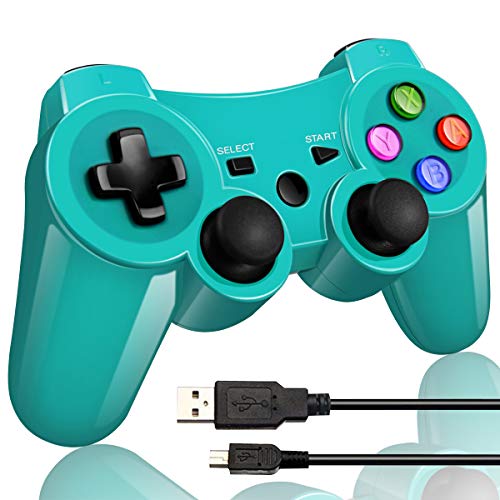 Double Vibrating Wireless Controller for PS3 With Charge Cable (Bright green ) Double Vibrating Wireless Controller for PS3 With Charge Cable (Bright green )