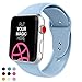 VATI Sport Band Compatible with Apple Watch Band 40mm 44mm 42mm 38mm, Soft Silicone Sport Strap Replacement Bands Compatible with iWatch Apple Watch Series 4, Series 3/2/1 S/M M/L