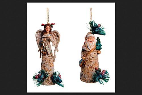 Angel &amp; Santa Ornament