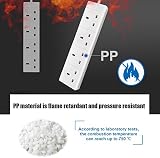 EXTRASTAR 4 Way Extension Lead 13A UK Plug 5M White Power Strip view 6
