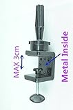 GEX Wig Head Clamp Mannequin Manikin Training Practice Head Metal Stand Holder for Wig Display Styling Dispay