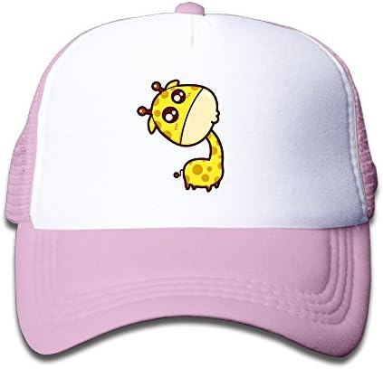 KTKY Kid Adjustable Original Custom Made Snapback Cap Hat Cotton Cute Giraffe Baseball Cap Pink