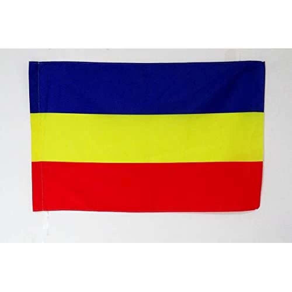 AZ FLAG - Khmer Krom Flag - 2x3 Ft - Khmer people Banner with Sleeve - 100% Polyester - Fade Resistant - Vivid Colors - 2' x 3' Feet - 90x60 Cm