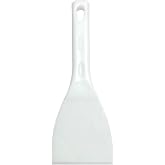 SHANGPEIXUAN Pizza Dough Scraper with Handle Dough Spatula White Flexible Plastic Food Safe Scraper Tool 4 Inch Bench Scraper